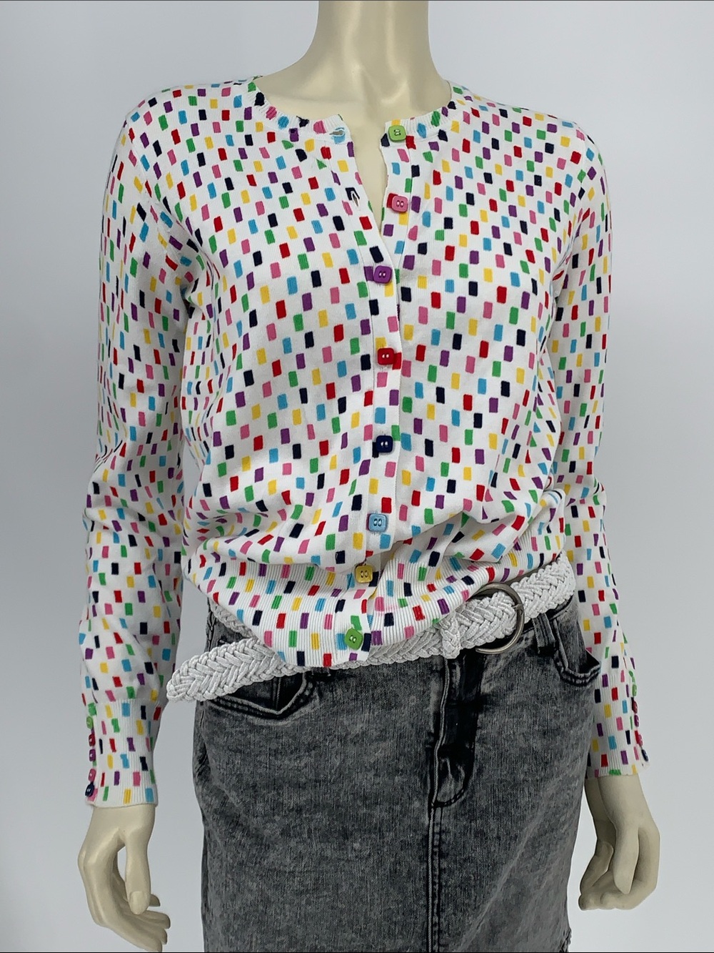 Clowncore/kidcore fox Croft cardigan